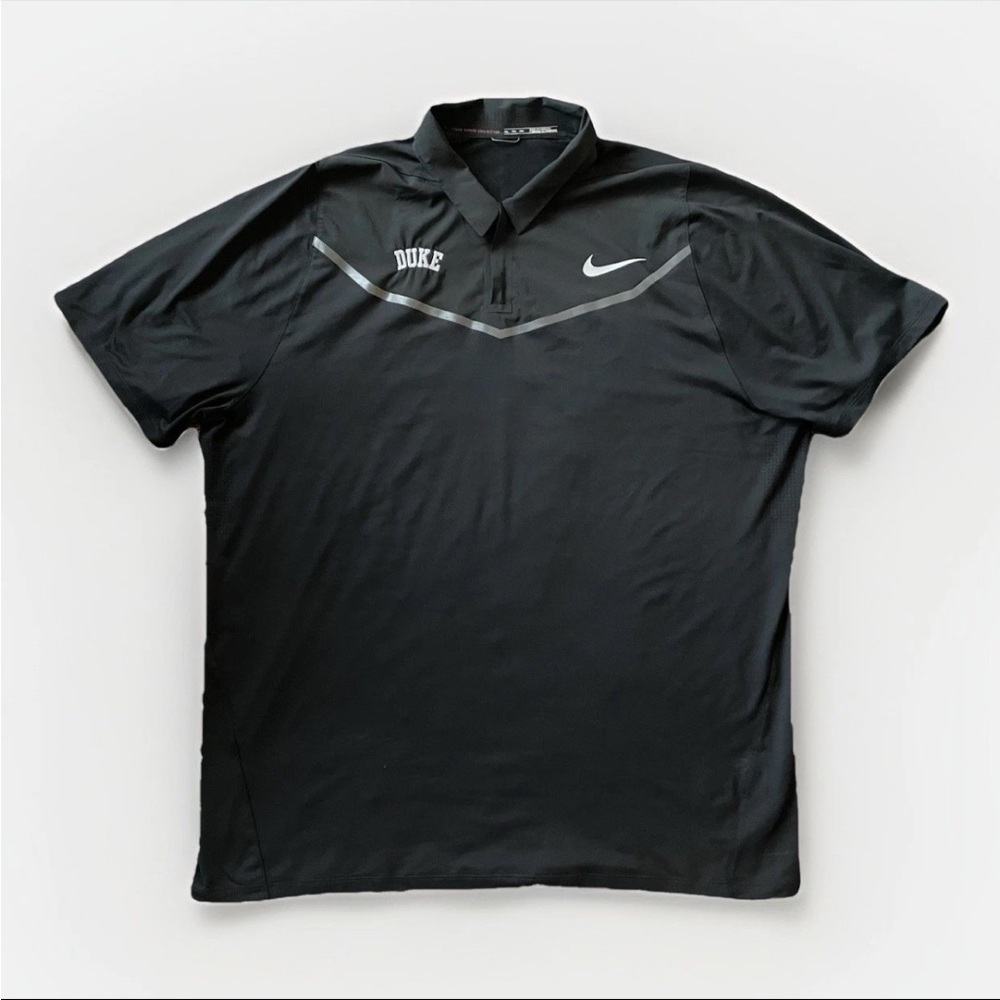 Nike Tiger Woods TW Dri-Fit Duke University Golf Polo Men’s Black Size XXL  NCAA